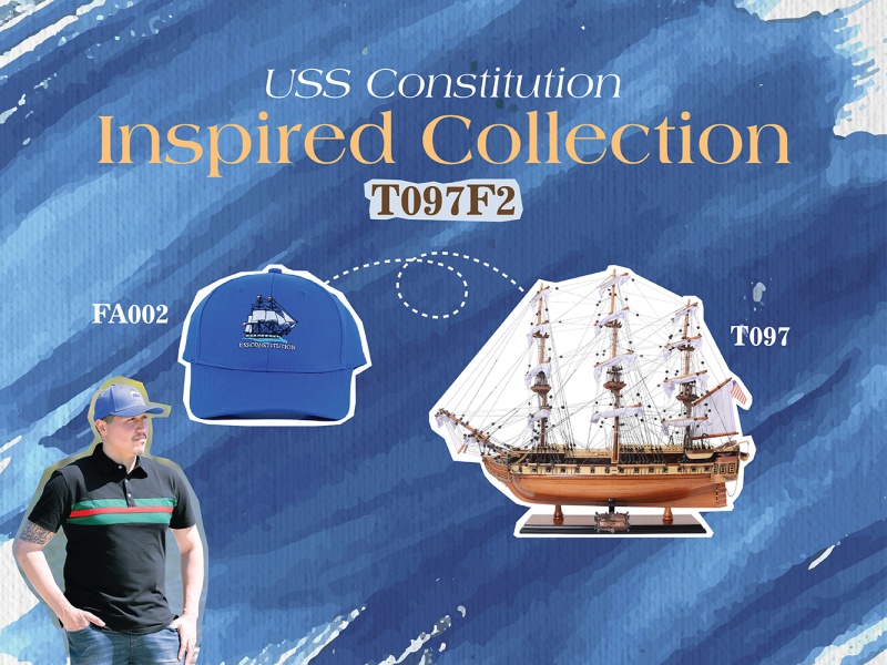 Ultimate Uss Constitution Combo: A Model Ship And Classic Hat