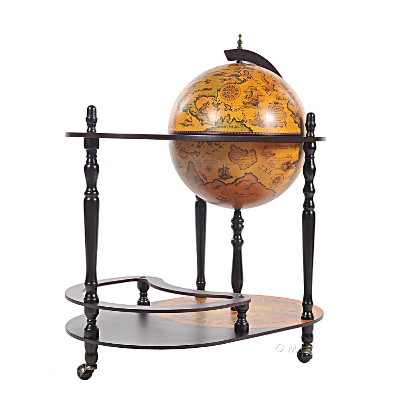 Globe Drink Trolley16.5 Inches - Red