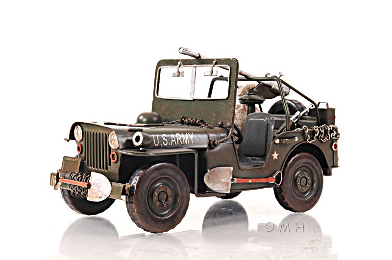 Green 1940 Willys-Overland Jeep 1:12