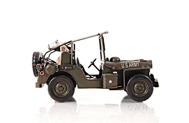 Green 1941 Willys-Overland Jeep 1:12