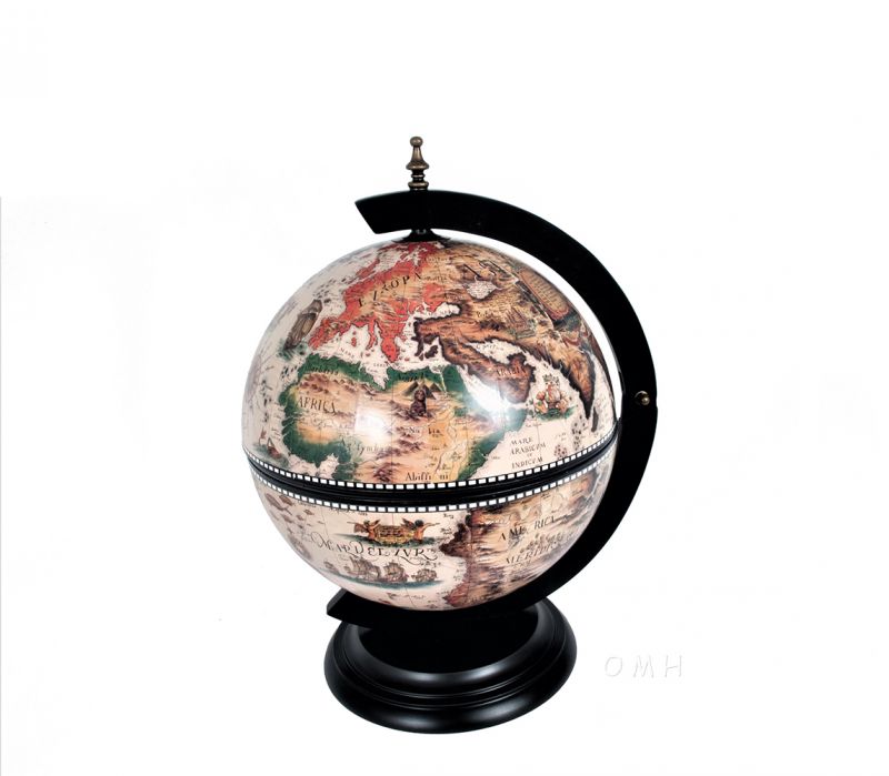White Globe 13 Inches With Chess Holder