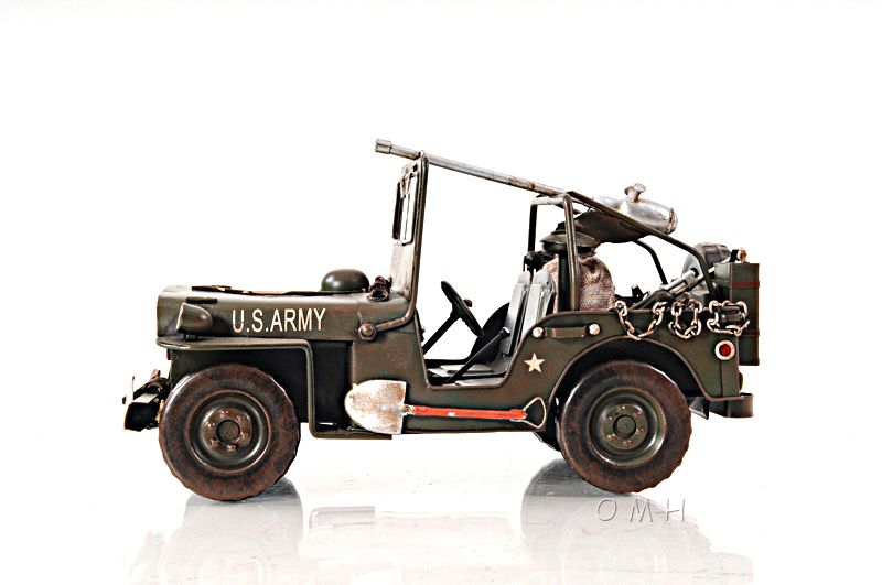 Green 1940 Willys-Overland Jeep 1:12