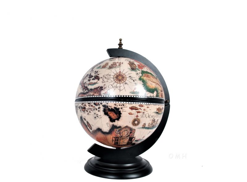 White Globe 13 Inches With Chess Holder