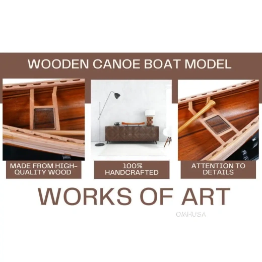 Canoe Model - A Masterpiece of Wooden Boat Craftsmanship