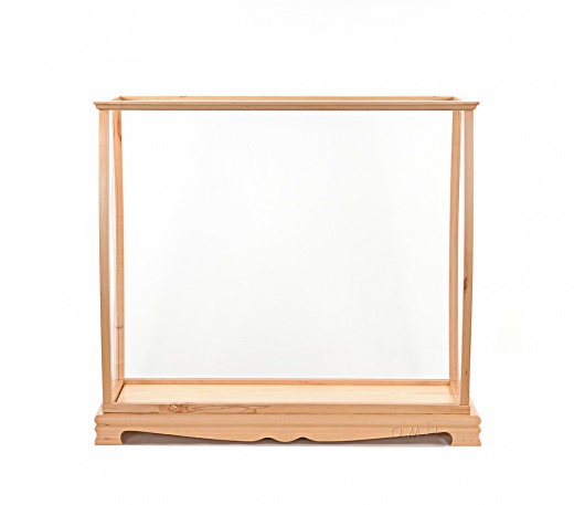 Display Case For Midsize Tall Ship Clear Finish