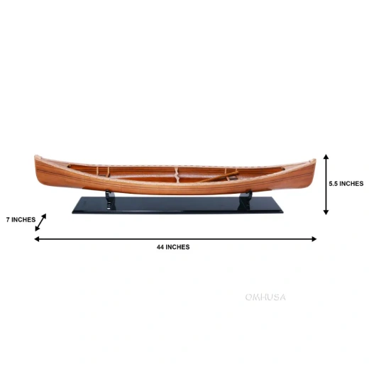 Canoe Model - A Masterpiece of Wooden Boat Craftsmanship