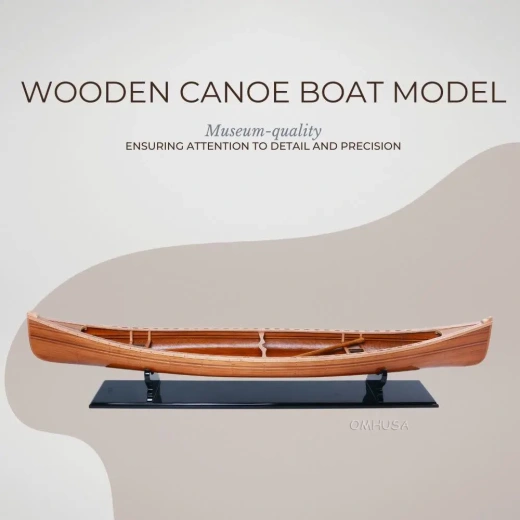 Canoe Model - A Masterpiece of Wooden Boat Craftsmanship
