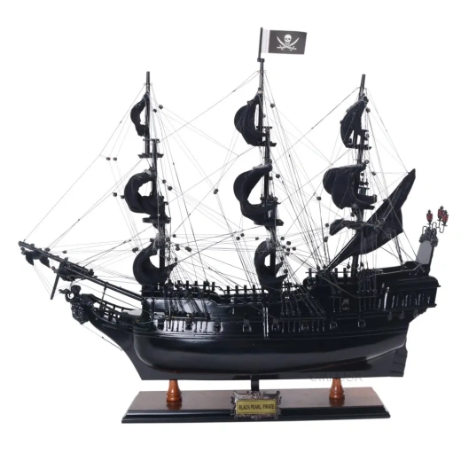 Black Pearl Pirate Ship Medium Model