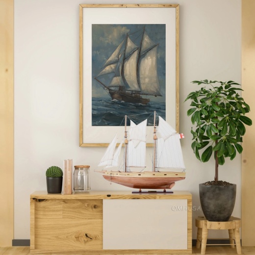 Bluenose II Fully Assembled Model: A Maritime Masterpiece for Home Decor