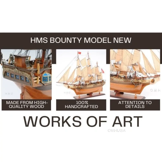 HMS Bounty New Tall Ship Model - A Historical Masterpiece