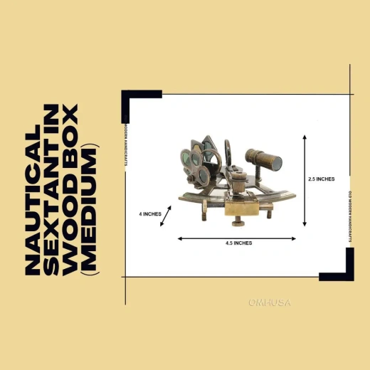 Nautical Sextant in Wood Box (Medium)