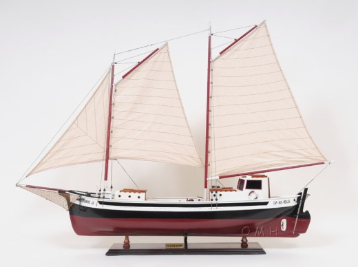 La Gaspésienne Painted Model Ship
