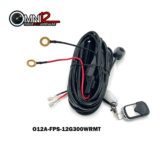 Omni12 O12 Fast Power System 10FT Single Light Wire Harness with Relay and Switch