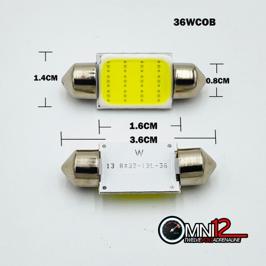 36Mm Cob Led Festoon Style Bulbs - Omni12 Bulk Pack