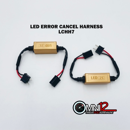 LED Error Cancel Harness H7 by Omni12 - Solve Flickering Headlight Issues