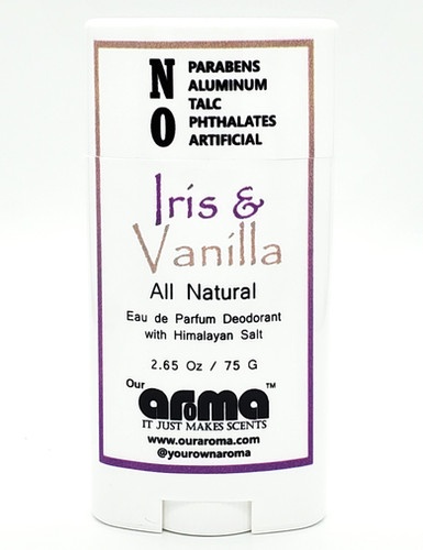 Our Aroma Iris & Vanilla 2.65 Oz All-Natural Deodorant