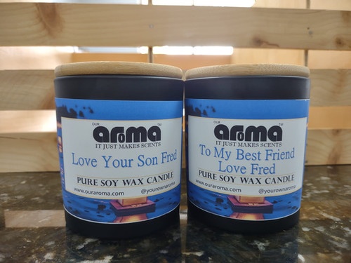 Our Aroma Personalized 10 Oz Soy Wax Candle