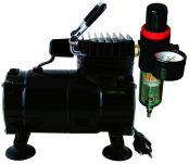 Paasche 1/5 HP Piston Compressor with Tank & Regulator D3000R