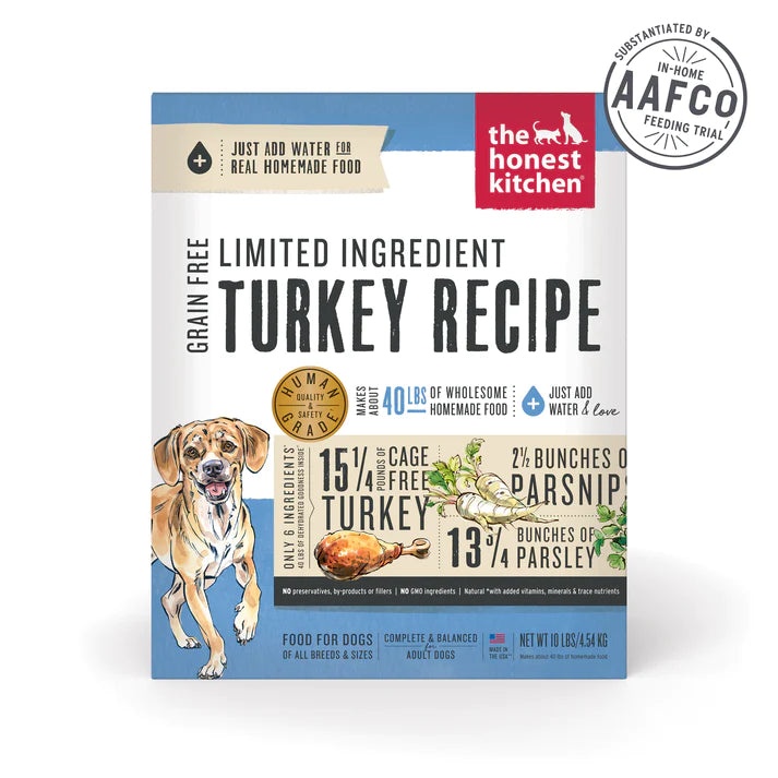 The Honest Kitchen Limited Ingredient Grain Free Turkey Dog Food - 10 lbs.