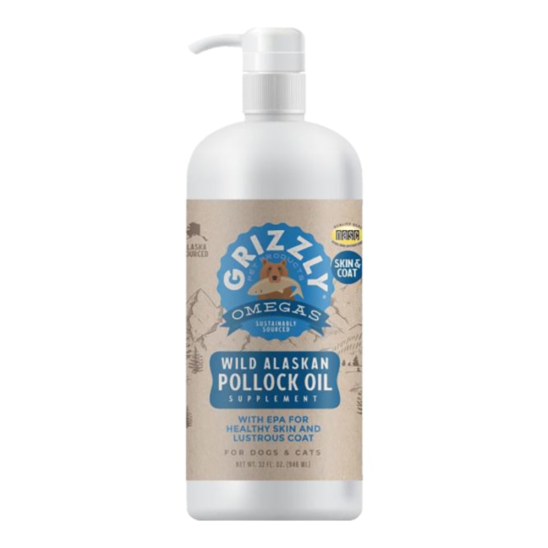 Buy Grizzly Dog Pollock Oil 32Oz Online - Natural Omega-3 Supplement ...