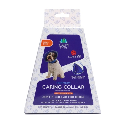 Calm Paws Caring Collar W/ Calming Disk For Dogs Small