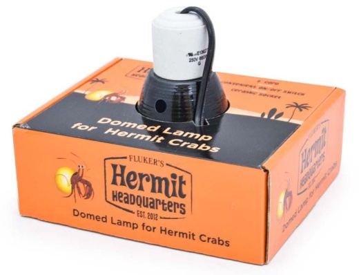 Flukers Hermit Crab Domed Lamp Black 5.5 In