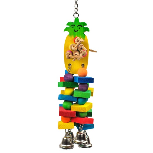 Happy Beaks Pineapple Bird Toy