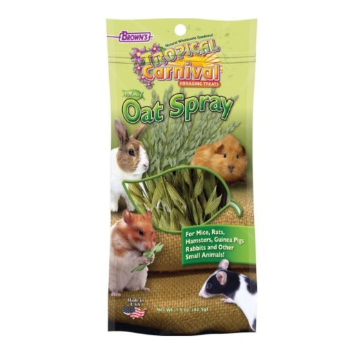 Tropical Carnival Natural Oat Spray Small Anim Treats 1.5Oz