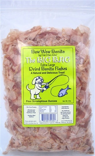 Cat-Man-Doo Bow Wow Bonito - Extra Large Dried Bonito Flakes for Dogs