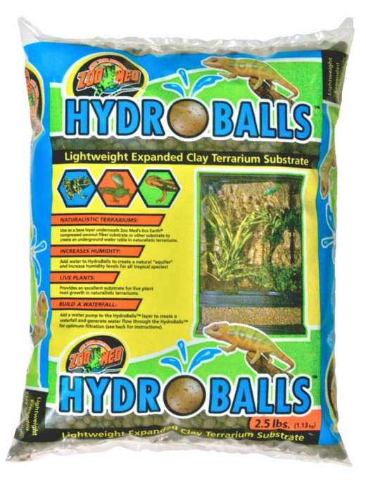 Zoo Med Hydroballs Expanded Clay Terrarium Substrate - Perfect for Naturalistic Environments