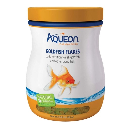 Aqueon Goldfish Flakes 2.29 Ounces - Premium Fish Food for a Healthy Aquarium