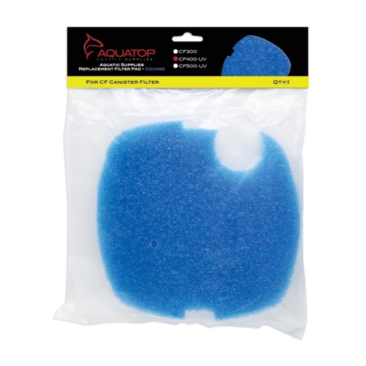Aquatop Replacement Filter Sponge For Cf Series Filters CF-400Uv Blue 1 Pack
