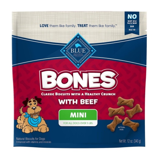Blue Buffalo Bones Mini 12Oz Dog Treats