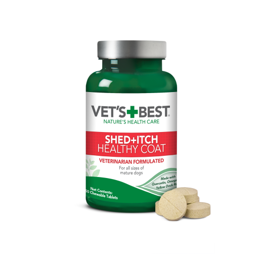 Vet's Best Healthy Coat Shed And Itch Relief Supplements for Dogs