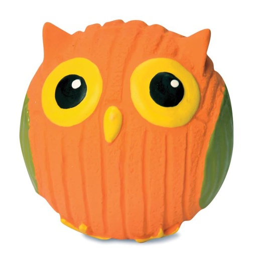 Hugglehounds Dog Poppy Owl Ruff-Tex Ball Small - Interactive Dog Toy for Endless Fun