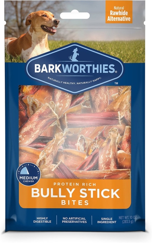 Barkworthies Bully Stick - Bites (Net Wt. 16 Oz.) - Natural and Healthy Dog Treats
