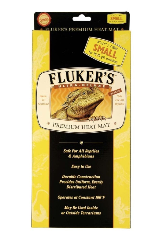 Flukers Ultra-Deluxe Premium Heat Mat for Reptiles 6 In x 11 In Small