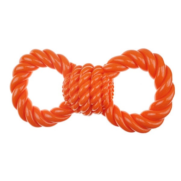Figure 8 Multi-Colored Rope Dog Toy
