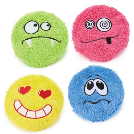 Digger's Plush Emoji With Squeaker - Fun Fetch Toy for Dogs