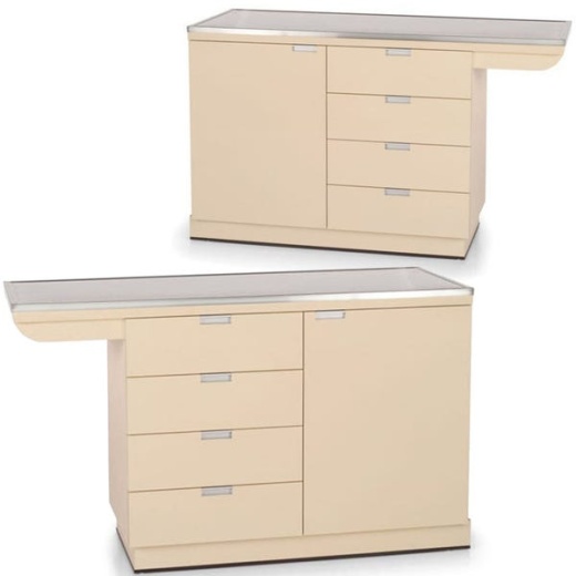 Petlift Exam Table 44″ With Knee Space Cabinet SS Top