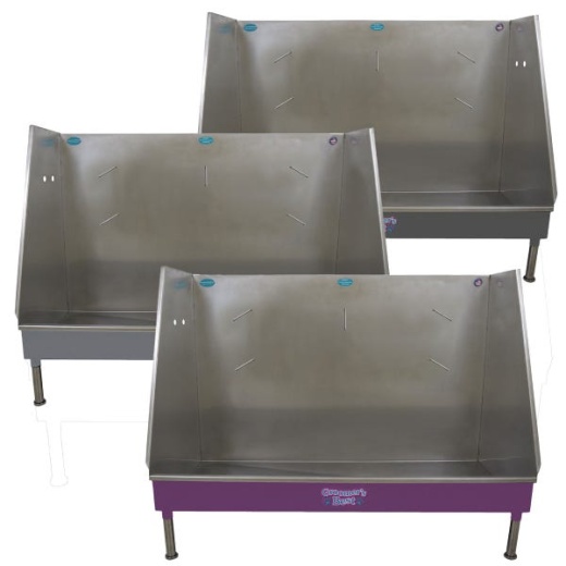 Groomer's Best Walk In Dog Grooming Tub 58In , Purple