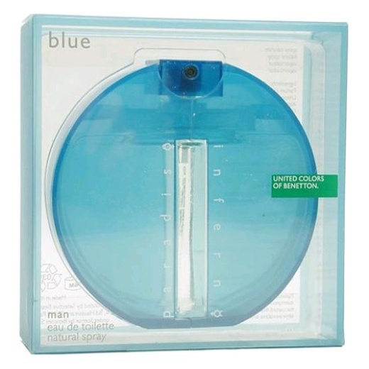 Inferno Paradiso Blue By Benetton, 3.4 Oz Edt Spray For Men