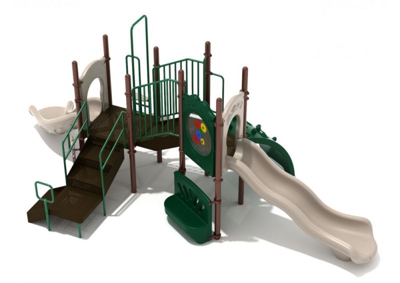Grand Cove Playground Structure with Interactive Games, Slides and Climbers