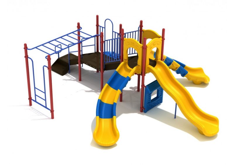 Montauk Downs Playground Structure with Interactive Games, Slides and Climbers