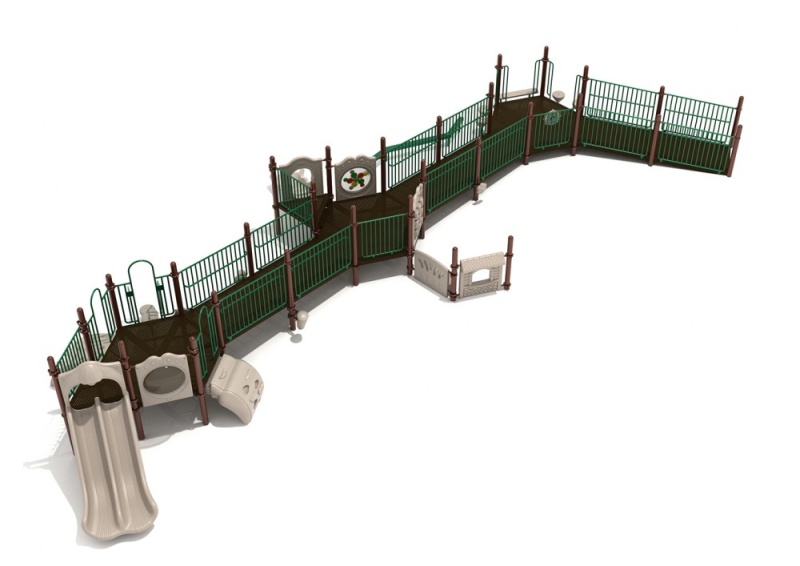 Mount Rainier Playground Structure with Interactive Games, Slides and Climbers