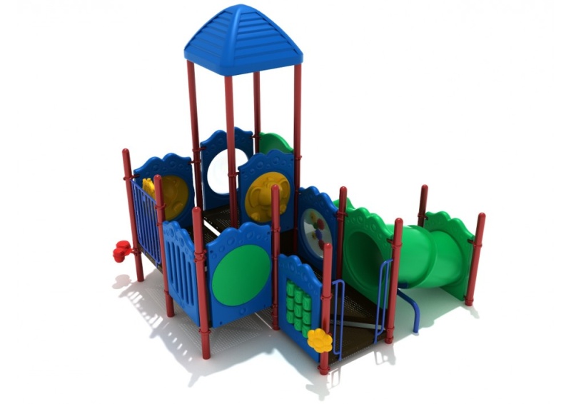 Stamford Playground Structure with Interactive Games and Slides