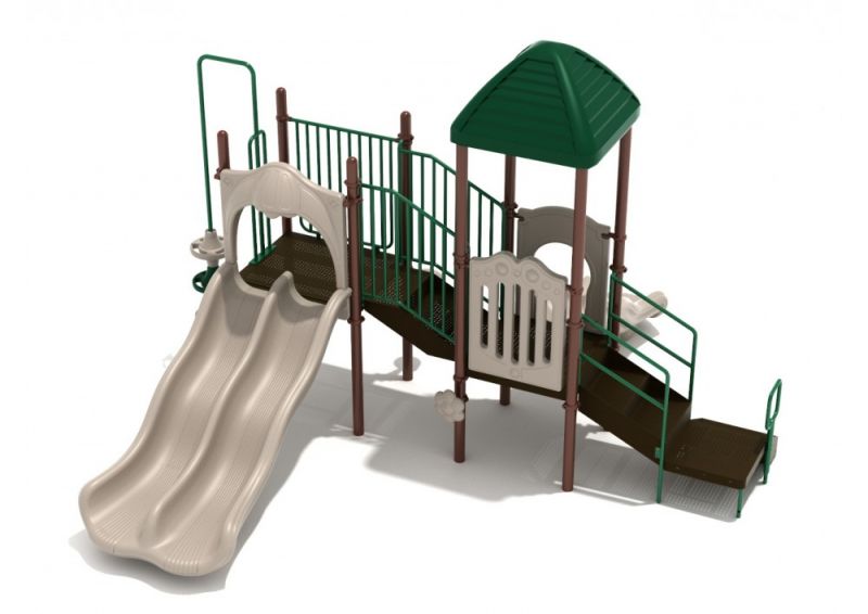 Granite Manor Playground Structure with Interactive Games, Slides and Climbers