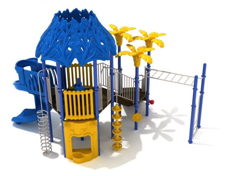 Prancing Panda Playground Structure with Games, Climbers and Slides