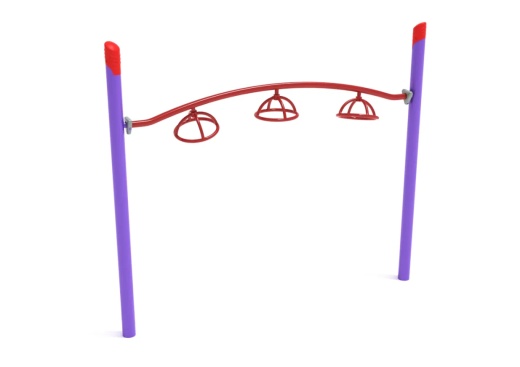 Single Post 3 Wheel Overhead Spinner for Kids
