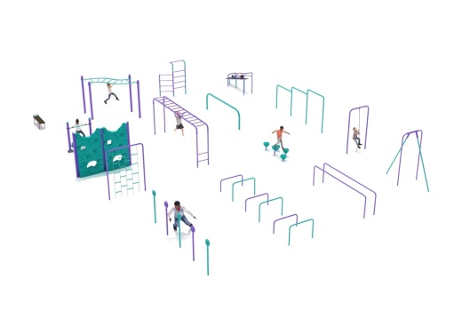 16 Piece Premier Kids Gym Course - Transform Your Outdoor Space into a Vibrant Playground